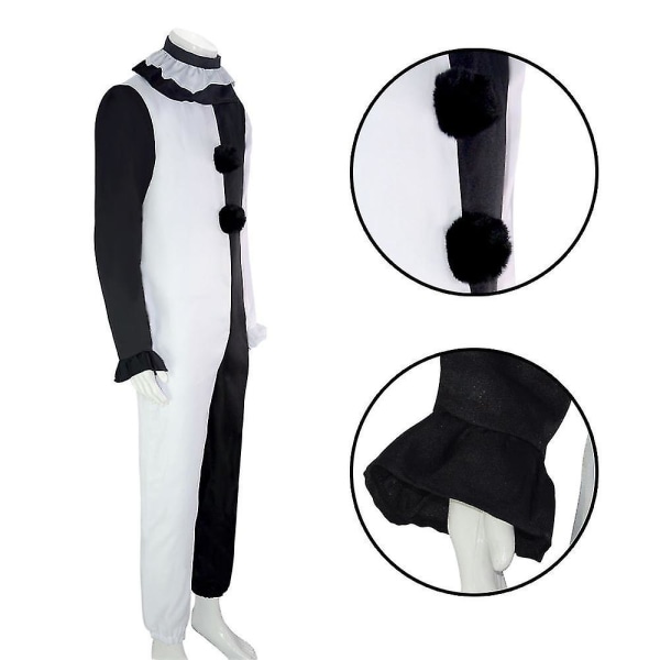 Klovn Horror Cos Kostume Halloween Festival Fest Rolle Klovn Spiller Cosplay Kostume -a S