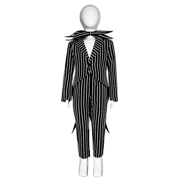 Jack Skellington Cosplay Kostume Pumpkin King Dragt Halloween Kostume Karneval Kostume Til Voksne Børn -a Male M