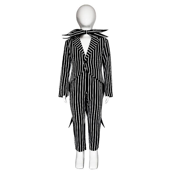 Jack Skellington Cosplay Kostyme Gresskar Konge Dress Halloween Kostyme Karneval Kostyme For Voksne Barn -a Male 130