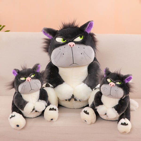 Mub- Lucifer kissa plyysilelu kissa nukke vino silmä huono kissa nukke rätinukke Lucifer Cat 45cm