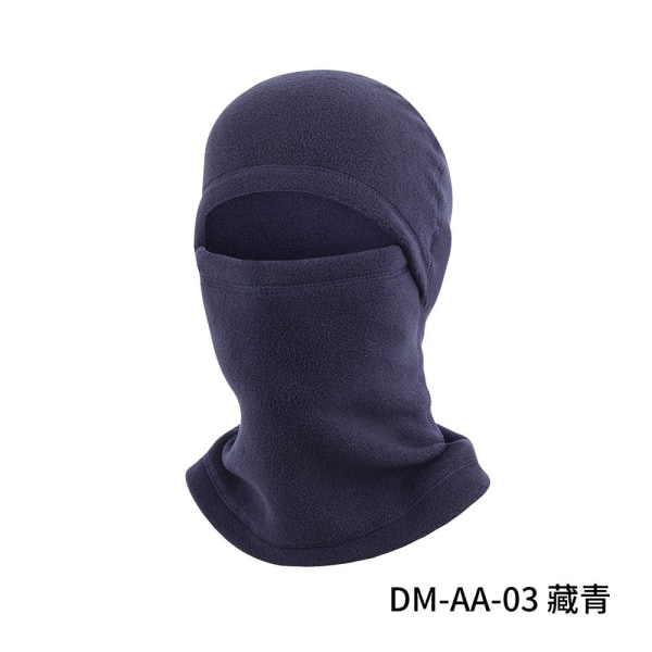 Mub- Høst- og vinter sykling varm maske halsskydd, vindtett skihue, polarfleece toppskydd navy