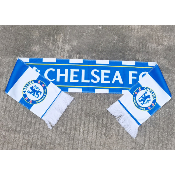 Mub- Fans halsdukar fotbollsfans höst och vinter jubel handviftande halsdukar Chelsea Vit