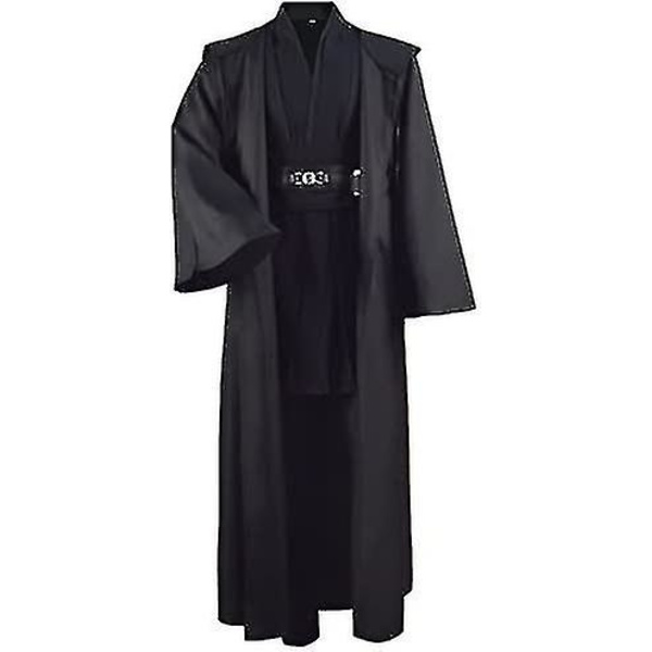 Voksen Tunika Kostume Til Jedi Outfit Skywalker Halloween Cosplay Kostume Hætte Kappe Fuld Sæt Uniform Tre Versioner -a White 3X-Large