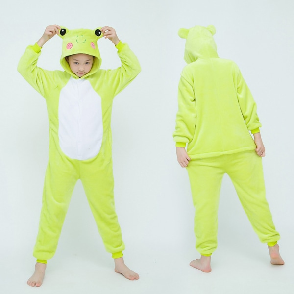 Söt tecknad anime djur pyjamas pyjamas för män och kvinnor New Frog XL