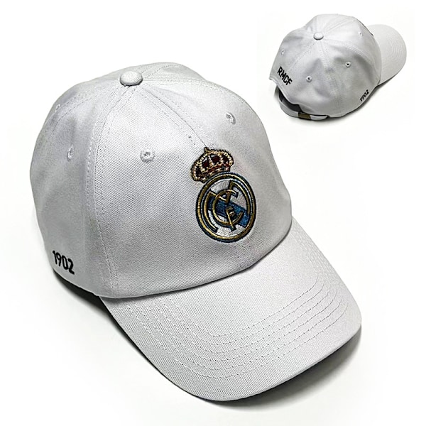 Xbi- Fotballklubber, Caps, Solskjermer, Utendørssport, Manchester City, Paris, Real Madrid, Chelsea, Arsenal Real Madrid - White