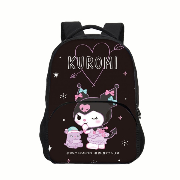 Newstar Kuromi Ryggsäck Vattentät Skolväska Polyesterväska för Studenter Kuromi Skolväskor Y -i 11