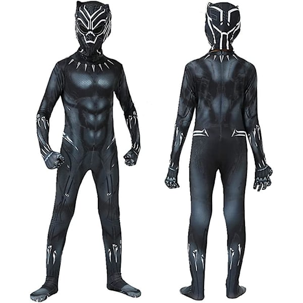 2022 Musta Pantteri Bodysuit Cosplay-asujuhlahaalari Aikuiset Lapset Halloween-asu -a 180(170-180CM)