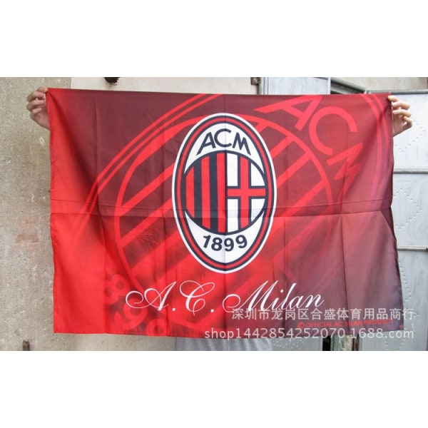 Mub- Fotbollsfans stora flaggor fans hänger flaggor dekoration Ac milan