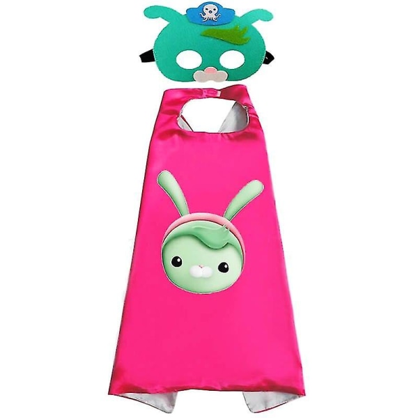 Octonauts Cosplay Mask Toys Set Barnacles Kwazii Peso Shellington Dashi Anime Cartoon Halloween Party Children Boys Girls Gift -a Tweak