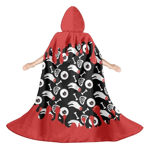 Mub- Popular Oversize Cowl Outfit Print ultiple Pattern Children's Halloween Cloak At Costume Party Be a Lovely Child ZXQFH1483F57-1 M