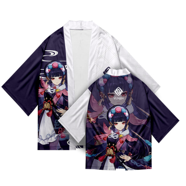 Mub- 26 tyyliä Genshin Impact Xiao Zhong Li Qiqi Cosplay 3D-tulostus Haori Anime Kimono Viitta Anime Cartoon Vaatteet 16 2 XL