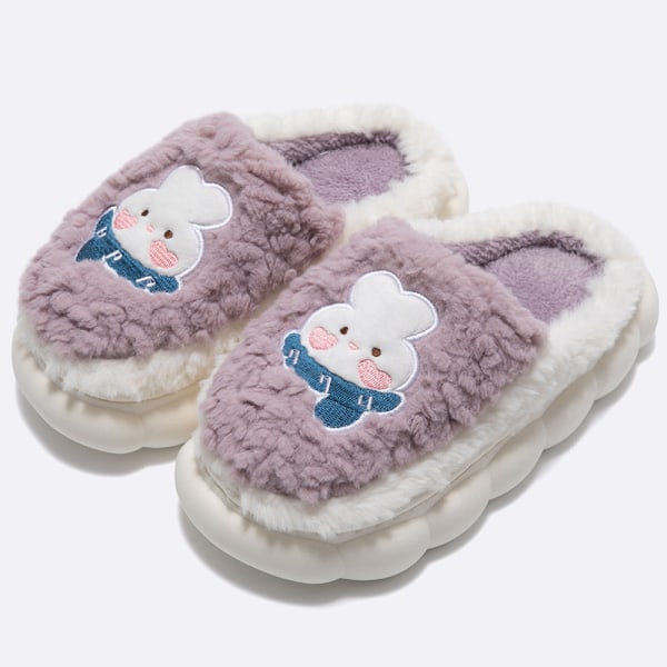 Mub- Home Slippers For Women And Men Unisex Comfortable Wholesale House Cotton Soft Sole Women Slippers light green 41