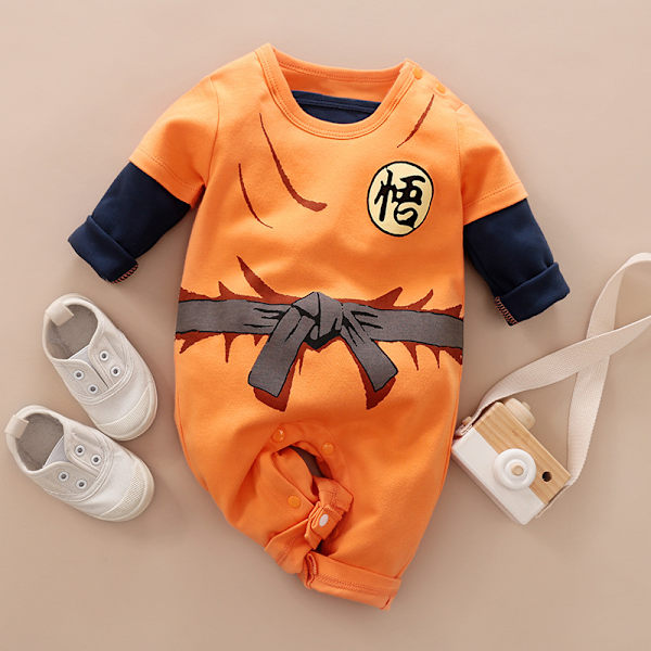 Mub- Custom kids cosplay clothing 0-1 year old baby one-piece Japanese anime cosplay baby clothes personality romper costume 014 73 size