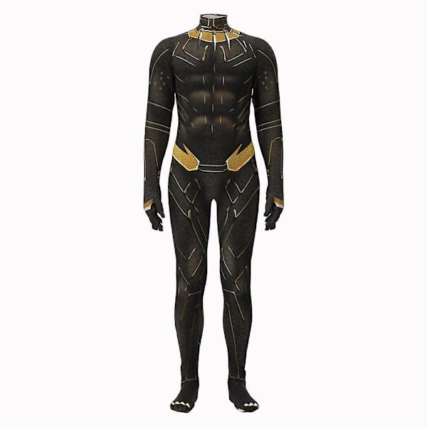 Black Panther Bodysuit CosplayParty Jumpsuit Vuxen pojkdräkt 100cm