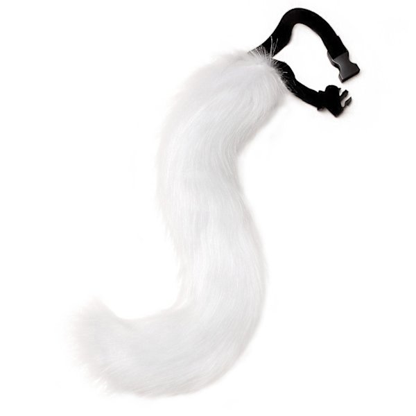 3 stk. Cosplay Katte Søde Ører Pandebånd Pelsagtig Ræv Hale Klokke Hals Choker Sæt Legetøj -a White