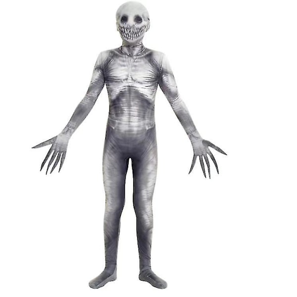 Zombie Onesie + Skull Cover Cosplay Skrekkspel Foreldre-barn Festdrakt Halloween -a 170