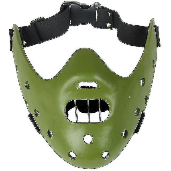 Hannibal Mask Horror Hannibal Scary Resin Lecter The Silence Of The Lambs Masquerade Cosplay Party -a Green