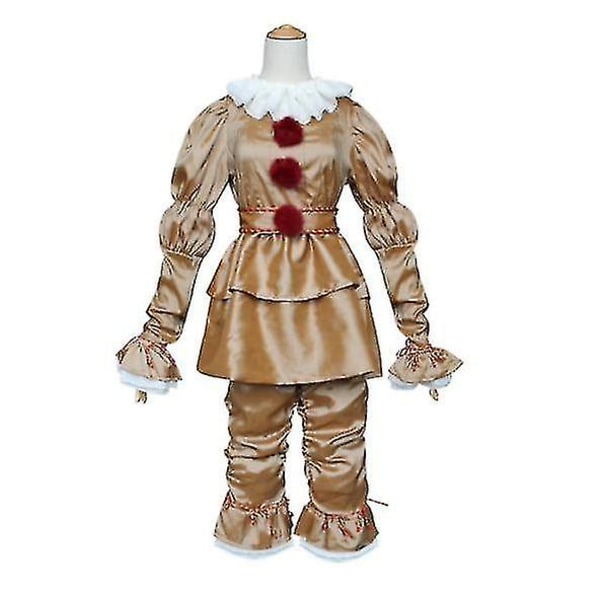 Klovni Back To The Soul Cos Suit Pennywise Cosplay Halloween -asu -a gold 140cm