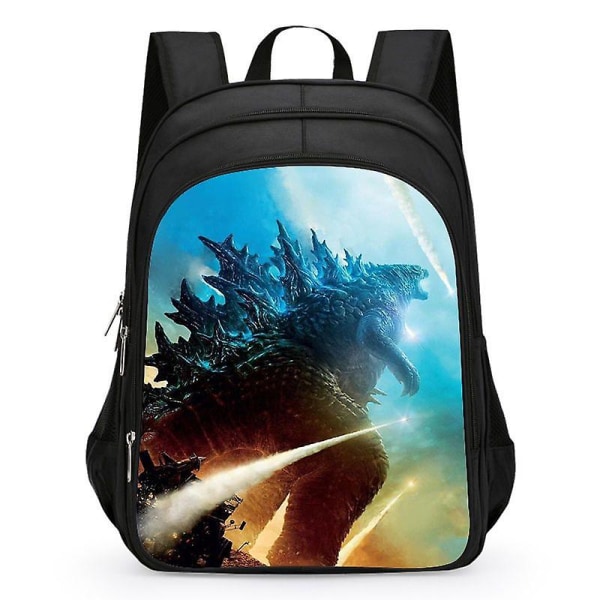 Godzilla Print Skoleveske Barn Vanntette Ryggsekk #1 9 S