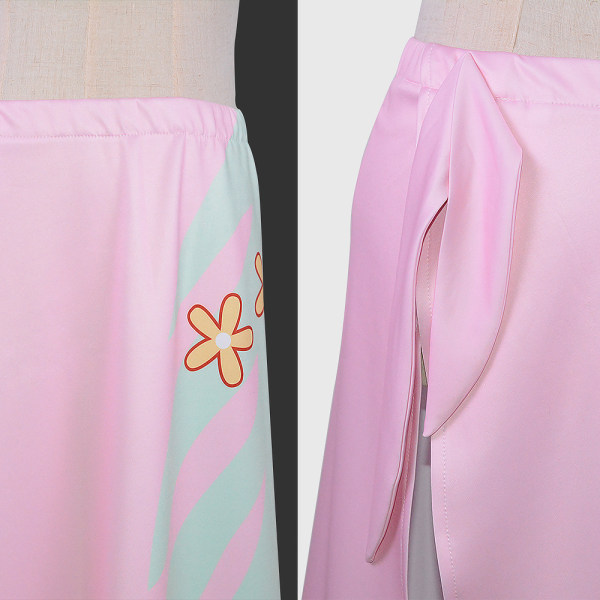 Mub- BAIGE Anime Nico Robin Leather Jacket Long Skirt Cosplay Costumes iss Allsunday Woman Top Skirt  Halloween Costumes Set M