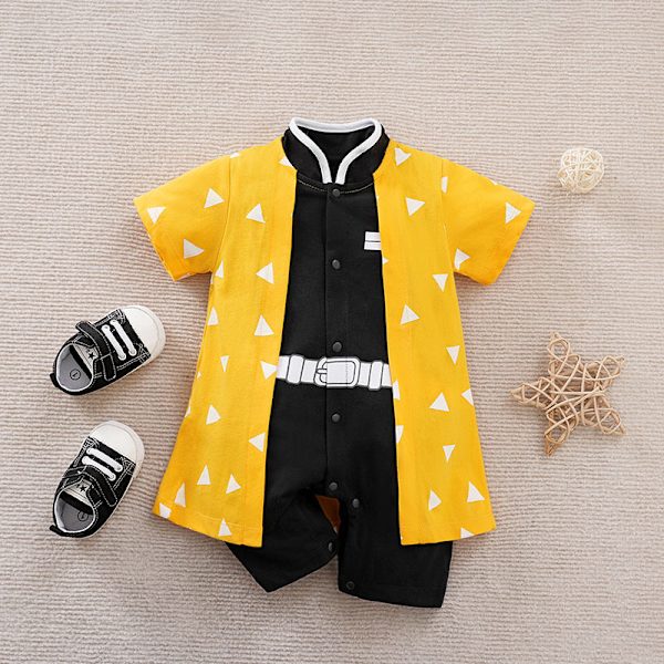 Mub- Custom kids cosplay clothing 0-1 year old baby one-piece Japanese anime cosplay baby clothes personality romper costume 022 80 size