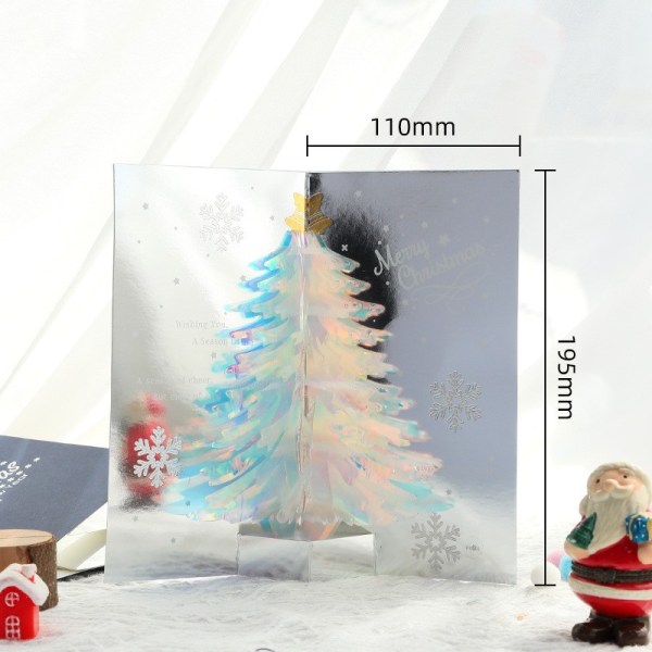Mub- julhälsningkort 3d tredimensionellt julgrankort kreativt julstudentgåva julaktivitet gåvor Musik