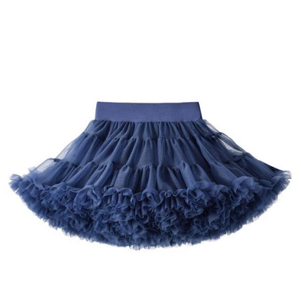Baby Girls Tutu-kjol Prinsessans födelsedagsfestkjol - .4 dark blue S