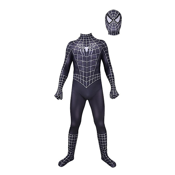 Halloween Mænds Sort Remy Spiderman Cosplay Kostume Venom Symbiote Remy Dragt Zentai Heldragt Voksen -a Hood Detachable L