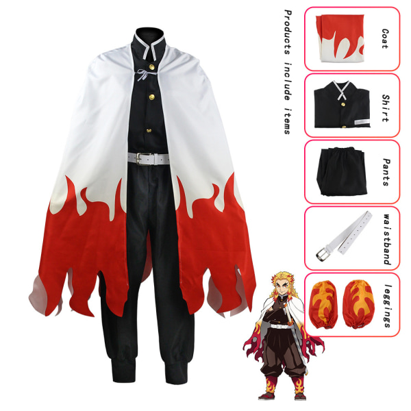 Mub- Anime Demon Slayer Cosplay Kostume Tanjire  Tomioka Giyuu Halloween Fest Cosplay Kostume Agatsuma Zenitsu child size 120