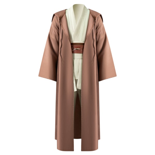 Mub- Obi wan Kenobi Premium-laatuinen cosplay-asu  musta Jedi-kaapu Star the Wars -valomiekkataisteluun Black XL