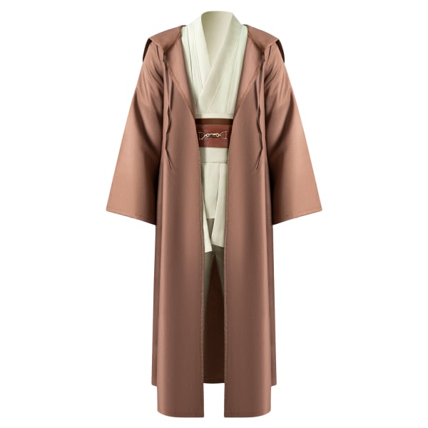 Mub- Obi wan Kenobi Premium Quality Cosplay Costume Brown  Jedi Robe from Star the Wars for Lightsaber Dueling Brown 2 XL
