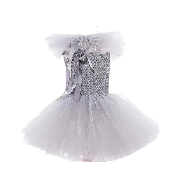 Halloween Clowns Kids Girls Cosplay Costumes Carnival Party Tulle Tutu Princess Dress Mittens Set -a 3-4 Years