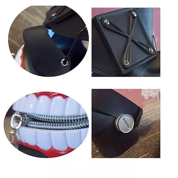 Halloween-naamio Kolmiulotteinen Ghoul Kaneki-naamio COS-rekvisiitta Naamio Anime-naamio Cosplay-koriste