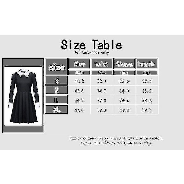 Onsdag Adams Kläder Familjen Addams Värdinnan Tess Cosplay Performance Dansklänning Kostym Cosplay Karneval Barn Vuxna Flickor Damer 4 adult l
