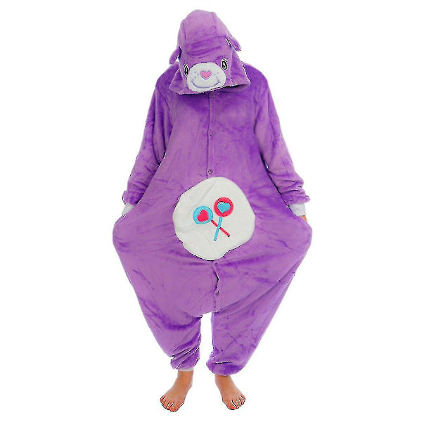 Halloween Unisex Onesie Kigurumi Fancy Dress Kostyme Hettegensere Pyjamas Nattøy-9-1 Share Bear S for 150-160cm