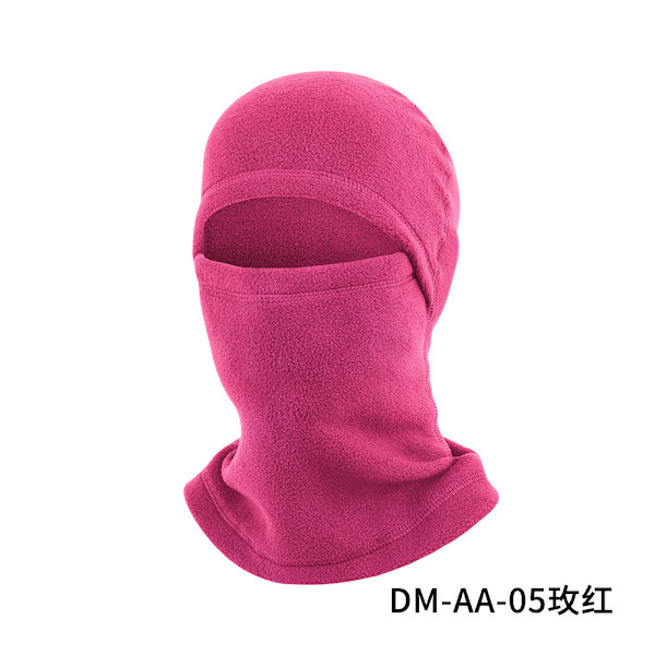 Mub- Høst- og vinter-sykling varm maske halsskydd, vindtett skihue, polarfleece toppskydd Rose red