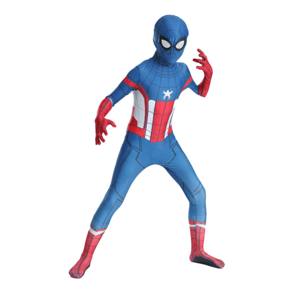 Mub- Multiple 6Y 11Y PS Spill Black Gold Barn Superhelt Kostymer Spiderman Langt Fra Hjem Halloween Klær Spider Man Kostyme mz839 100