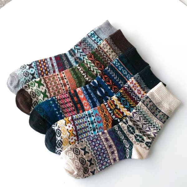 Mub- Efterår Vinter Herre Vintage Medium Bomuldsstrømper Fortykket Strømper Uldstrømper Vinterstrømper For og bag