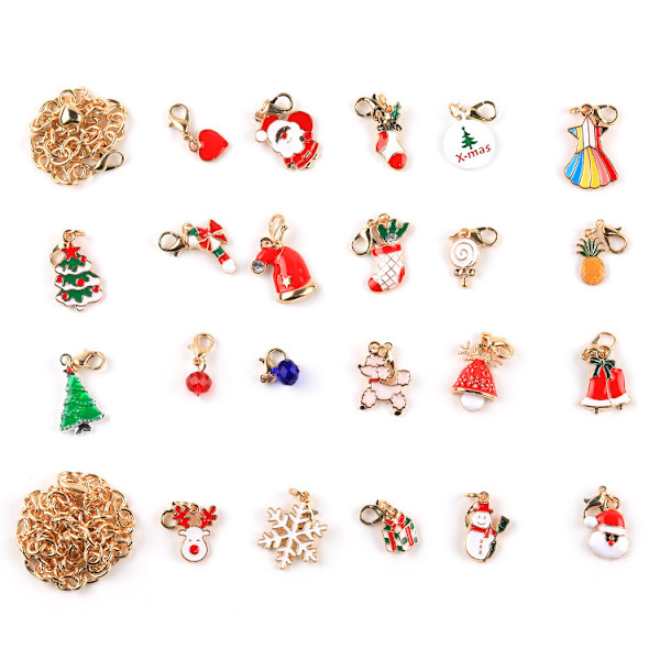 Ny juleoverraskelse Blind Box Armbånd Julekalender 4 Kalender Nedtælling Gaveæske .C 2