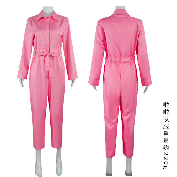 Mub- 2023 New Movie Barby cos clothes dress live action Barbies movie Leggings cosplay for kid Adult Halloween 7 Kids XS=120CM