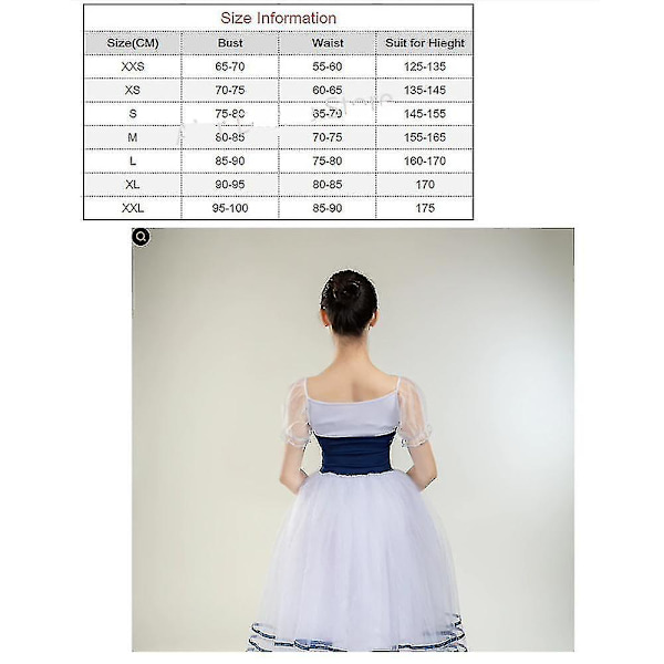 Ammattimainen tyttöjen baletti Tutussa mekko Giselle Adulto naiset Mesh hame lyhyt Puff hihat lapset tanssi voimistelu trikoot puvut korkea laatu -a XS