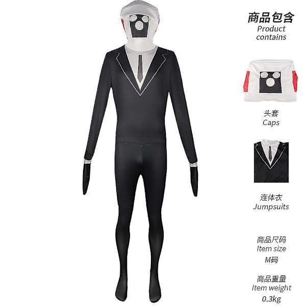 Skibidi WC Cosplay-asu Kaiutin Mies Videokamera Mies TV Mies Cosplay Skibidi WC Asu Peli Vaatteet Puku Naamio Lapsi Aikuinen -a Monitor Onesie 110