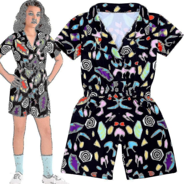 Stranger Things säsong 3 Eleven Costume Playsuit Shirt Outfit 160cm