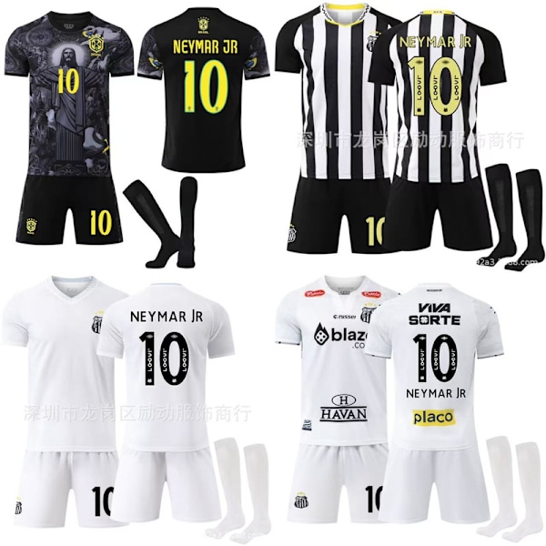 Xbi- Multi-stil brasilianska ligan nr 10 Neymar fotbollströja 25 Away #24