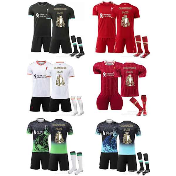 Xbi- Liverpool Championship Commemorative Edition Gold Trophy Gamla och nya fotbollströjor 26 Home #26