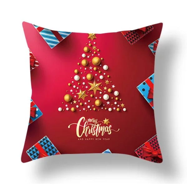 Mub- Christmas Pillow Cases 40*40 45*45 Christmas Throw Pillow Decorations Throw Pillow Covers 8