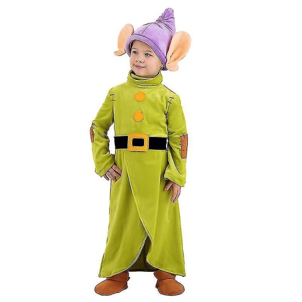 Halloween Costume Boys Toddler Snow White Friend Cosplay Dopey Costume For Kids -a S