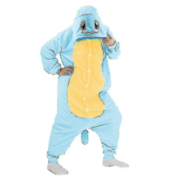 Kigurumi-pyjamas för män, anime, helkroppspyjamas, köldpadda, onesies för vuxna, one-piece V-i S