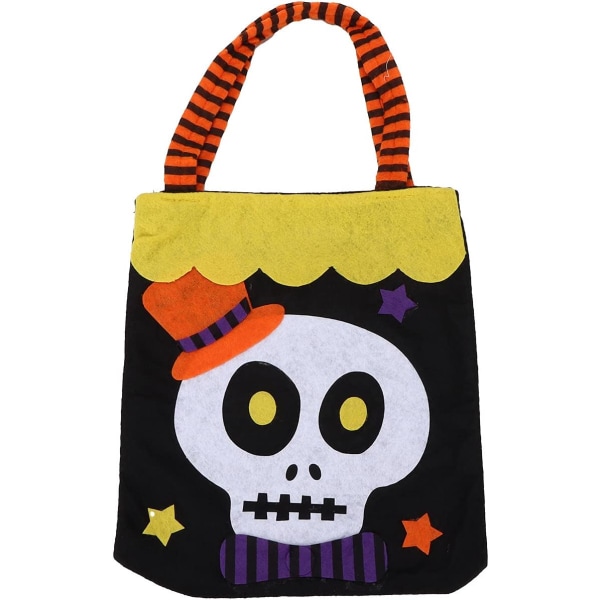 Halloween Non Woven -kassit Skeleton Goodie Totes