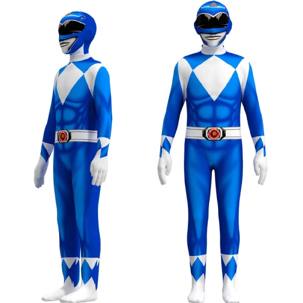 Mub- Multiple Color TV & Movie Superhero Sets Halloween Party Props Performance Wear Power Ranger Costume Fuchsia 150